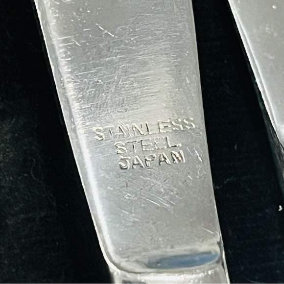 Vintage Stainless Steel Japan 6 Piece Knife Set In Zippered Leather Case. - Picture 3 of 7